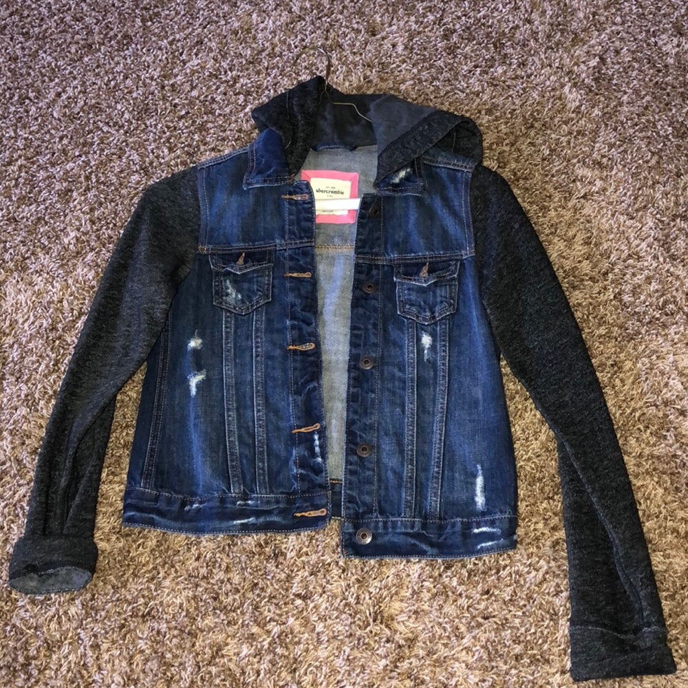 Abercrombie Kids Jean Jacket Hoddie